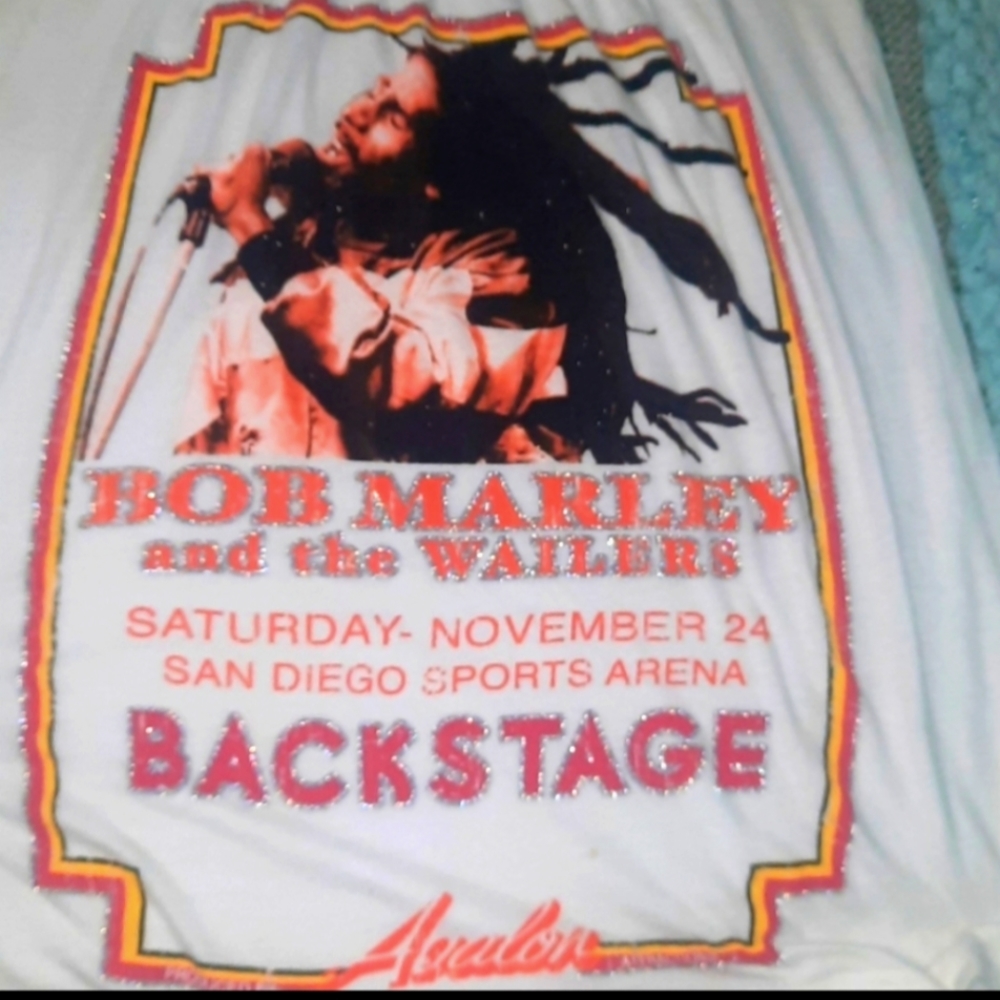 **Excellent condition** Bob Marley boho concert tee